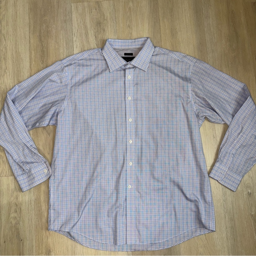 Jos. A. Bank Blue Dress Shirt Classic Cotton